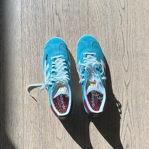 Adidas Blue/green gazelle